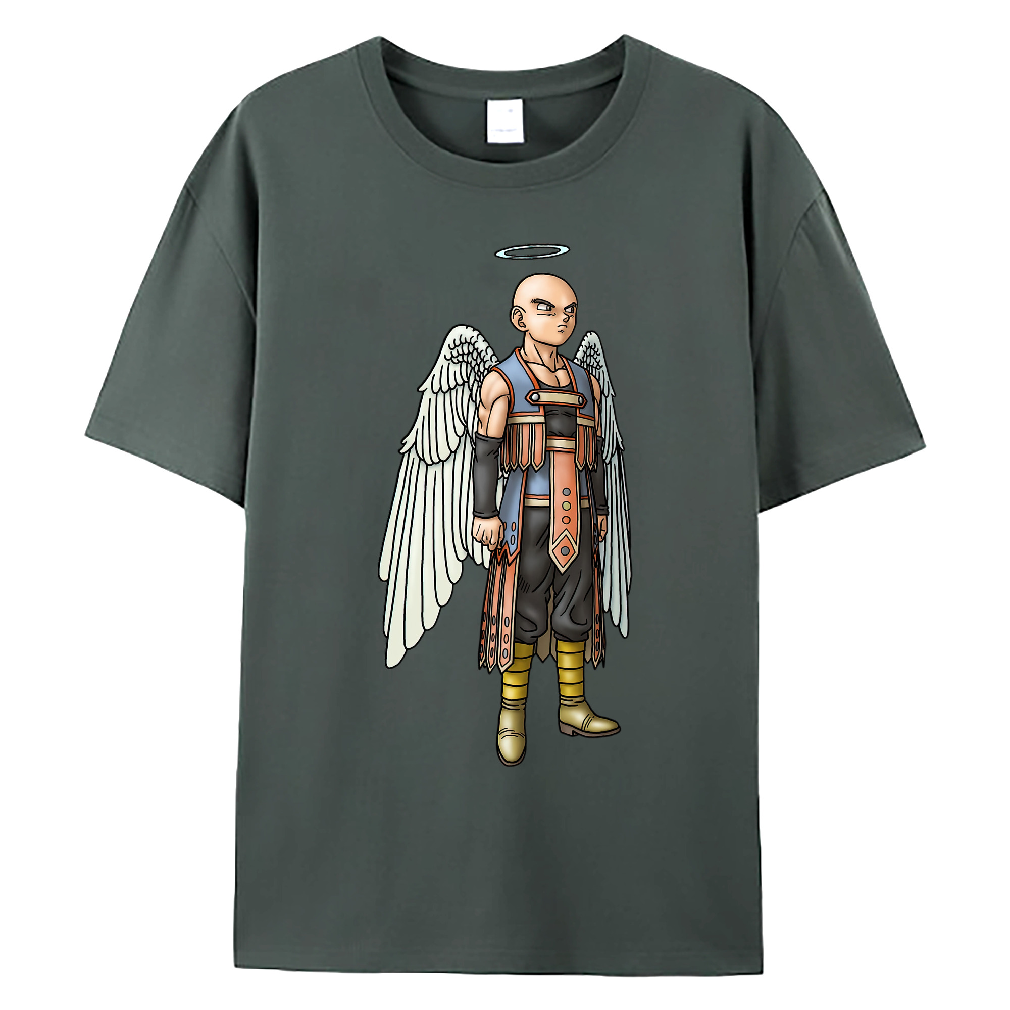 （画像用） ドラゴンクエスト Doragon Kuesuto Dragon Quest 綿100％ メンズ半袖Tシャツ｜肌触りやわらか＆通気性